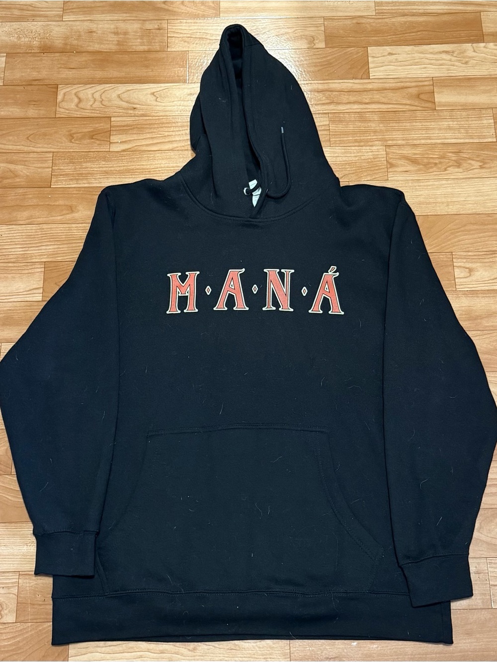 Seven7 Black Maná Graphic Crewneck Sweatshirt